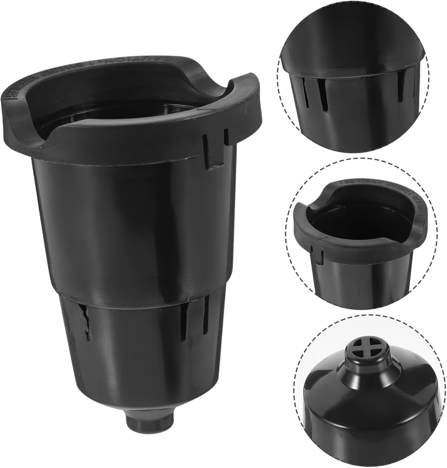 Cabilock 5pcs Coffee Filter Cup Reusable Coffee Filter Household Filter Basket Espresso Coffee Maker Espresso Machines Portable Coffee Filter Mesh Portable Coffee Maker Coffee Filters Pp - Image 2