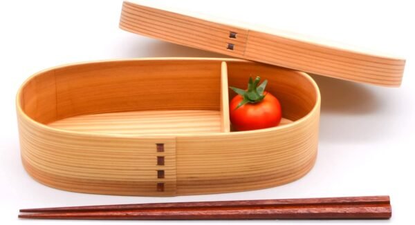 Wakayama Wappa Bento Box Store A-33-273226 Magewappa Bento Box Store, Wood, Cedar Wood, 7.9 x 3.5 inches (20 x 9 cm), Single Tier, Natural - Image 4