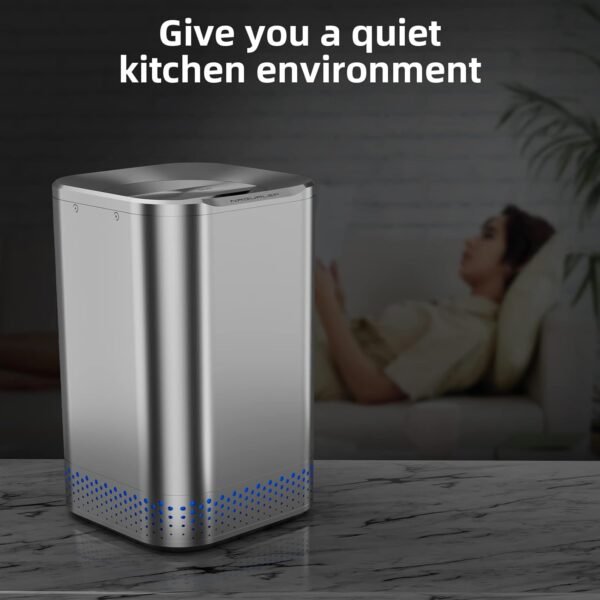 Smart Kitchen Electric Composter, 2.5L Auto Food Cycler with Single Button, 𝐆𝐫𝐢𝐧𝐝 𝐚𝐧𝐝 𝐃𝐫𝐲 𝐲𝐨𝐮𝐫 𝐤𝐢𝐭𝐜𝐡𝐞𝐧 𝐰𝐚𝐬𝐭𝐞, 2X Drying Filter, Design by Nagualep - Image 4