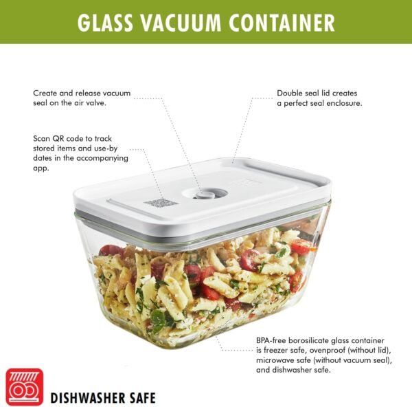 ZWILLING Fresh & Save 3-pc Glass Food Storage, Meal Prep Container, Assorted Sizes - Image 2