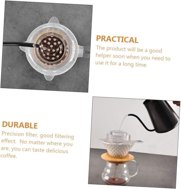 Coffee Filter Presser Café Holder Funnel Basket Filters Pot Cafeteras Coffee Mug Reusable Strainer Percolators Knock Espresso Stand Brew Coffe Machine Coffee Making Accessory Pctg - Image 2