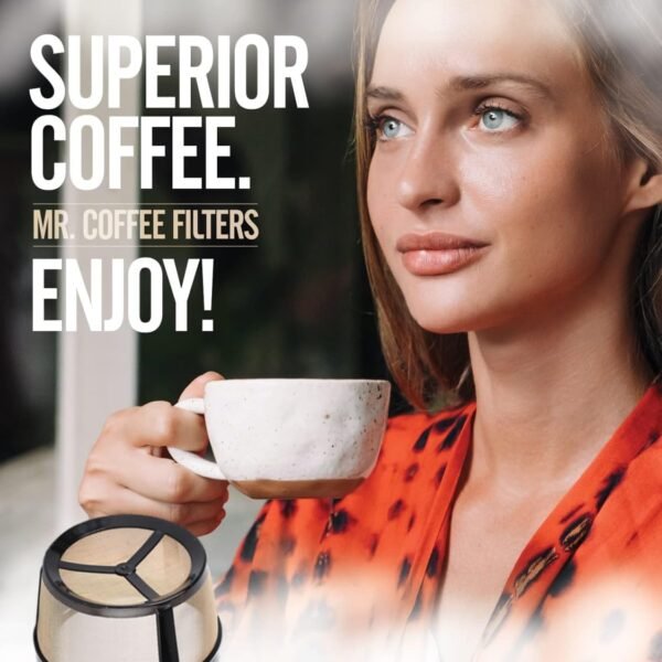 Reusable 4-5 Cup Basket Coffee Filter Fits Mr. Coffee, Cuisinart, Black & Decker, Hamilton Beach Coffee Makers, Stainless Steel, BPA-Free - Image 9