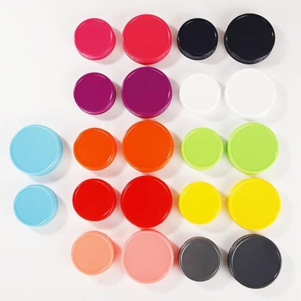 Cheese Storage Bags Plastic Mason Jar Lids Colored Mason Jar Caps Compatible for Wide Mason Reusable Storage Pouches (White, One Size) - Image 3