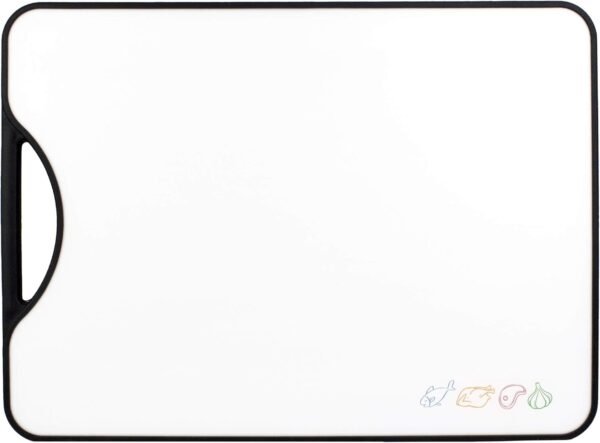 Totally Bamboo Poly-Boo Double Sided Bamboo and Poly Cutting Board, 15" x 11", BPA Free - Image 3