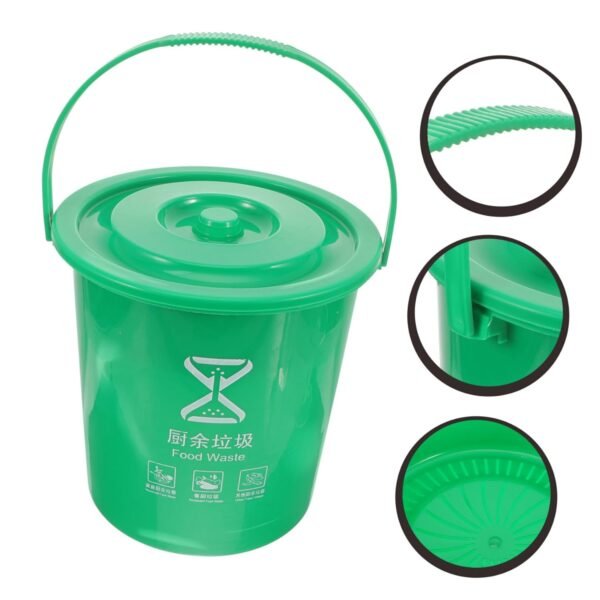 Compost Bin for Kitchen Counter Kitchen Compost Bin Food Waste Bucket Composting Bucket Wet Dry Separation Indoor Household Compost Bin - Image 2