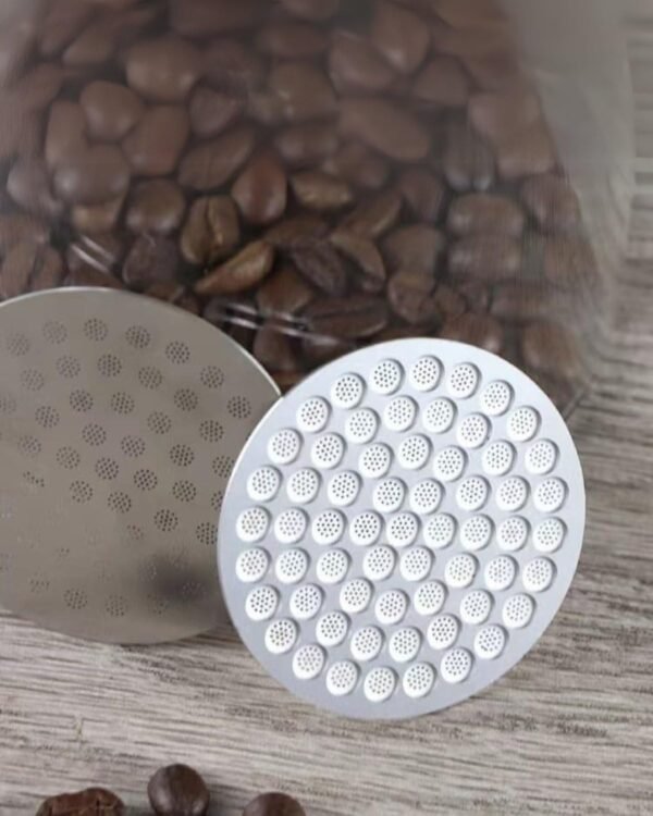 54mm Espresso Puck Screen, 0.8mm Thickness Stainless Steel Reusable Coffee Filter, Designed for Bottomless Portafilter Baskets, Enhances Espresso Extraction - Image 7
