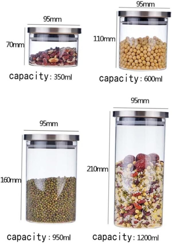CRAFTHROU Storage Bottle Storage Boxes Condiment Containers with Lids Storage Container Sponge Holder Airtight Container Keepsake Insulated Food Jar Stackable Canister Kettle Jars Seals - Image 9