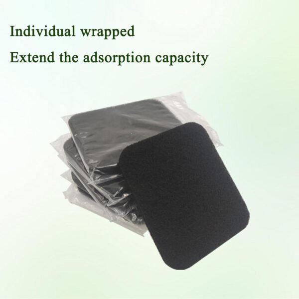 Compost Bin Odor Filters Replacement Oval Activated Carbon Filters for Bamboozle Compost Bin, Indoor Countertop Composter, Compatible with Bamboozle Indoor Kitchen Trash Can (6 Pack) - Image 2