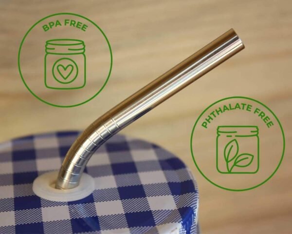 Short Stainless Steel Straws, 6 Inch Bent Thin Metal Straws with Cleaning Brush & Bag, Reusable Drinking Short Metal Straw for Cocktail, Small Cups, Half Pint Mason Jars, Portable Metal Cocktail Straw - Image 4