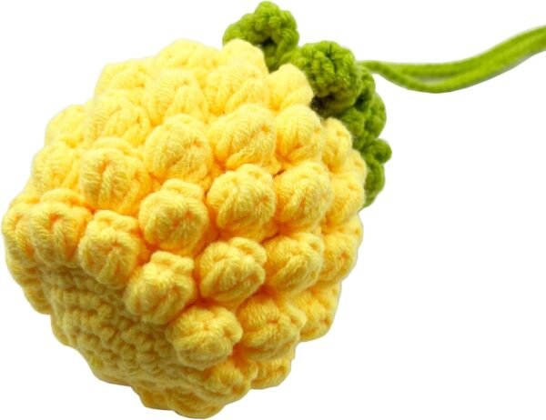 2 Pieces Pack Crocheted Finished Pineapple Soap Bags, Soap Savers for Bar Soap, Foaming and Drying The Soap - Image 3