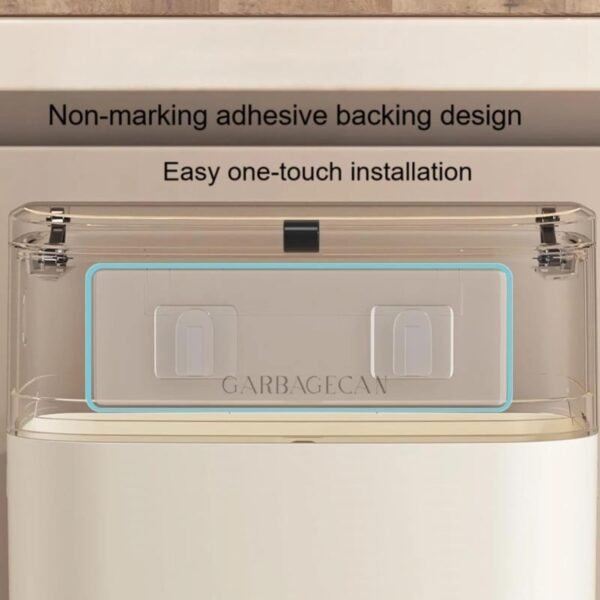 2.5 Gallon Compost bin Kitchen, Hanging Small Trash Can with Lid for Cabinets/Bathrooms/Bedrooms/Offices/Camping, White - Image 6