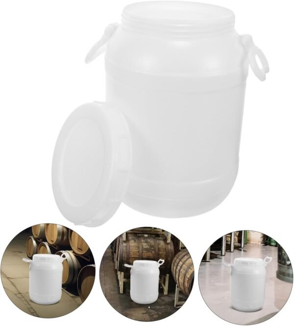 SECFOU Compost Pail for Kitchen Compost Bin Garbage Large Pantry Bins with Lids Kitchen Trash Container Kimchi Bucket Food Waste Trash Bin Hanging Rubbish Bin Recycle Trash Cans Plastic - Image 7