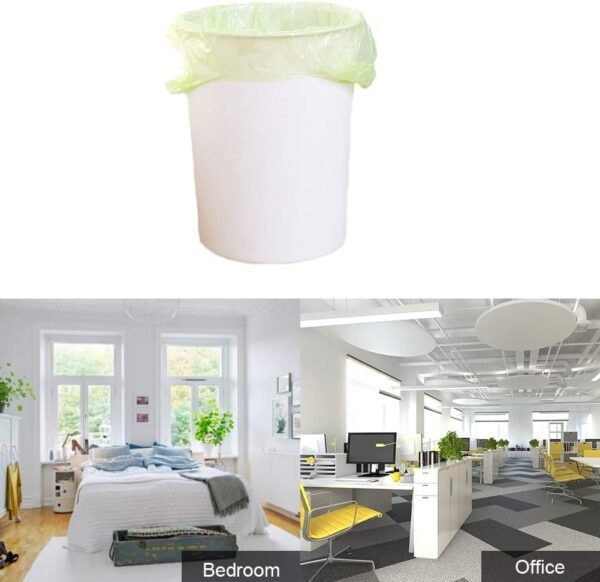 Trash Bags Biodegradable,4-6 Gallon Trash bags Recycling & Degradable Garbage Bags Compostable Bags Strong Rubbish Bags Wastebasket Liners Bags for Kitchen Bathroom Office Car(100 Counts,Green) - Image 7