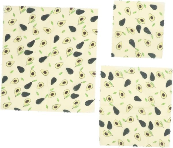 Abaodam 9 Pcs Beeswax Food Wraps Beeswax Covers Grease Resistant Wrapper Reusable Wax Wraps Beeswax Cloth Beezewax Beeswax Cling Film Wax Wrapping Paper Cotton Stencil Food Grade - Image 7