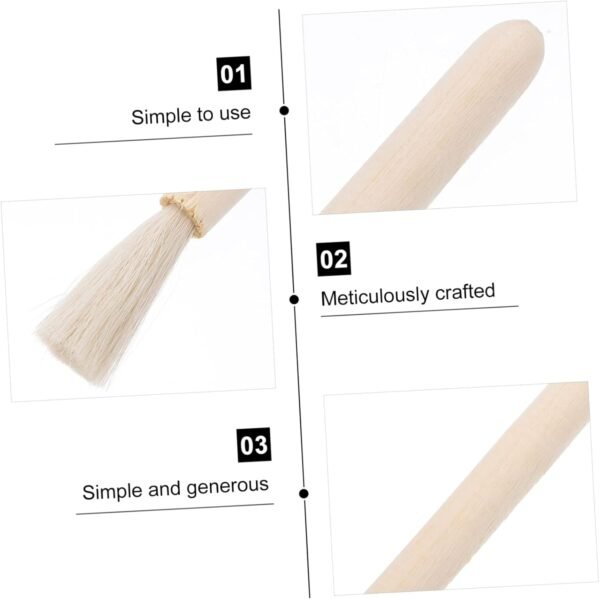 15 Pcs Laboratory Brush Electric Vinegar Balance Cleaning Brush Flat Cleaners Coffee Machine with Grinder Natural Bristles Micro Brushes Gutter Portafilter Duster Wooden - Image 6