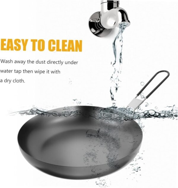 Camping Pan Nonstick Pan Cooking Pans Nonstick Camping Cookware Saucepan Titanium Frying Pan Kettle Pots Griddle Outdoor Cooking Pot Outdoor Cooker Portable Cutlery Iron - Image 5