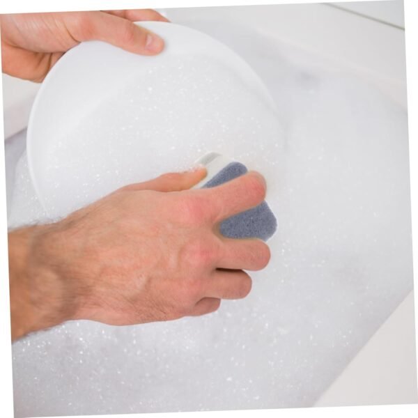 10pcs Three-Layer Scouring Sponge Car Sponge Cleaning for Household Use Natural Sponges Dishwashing Sponge Pad Bathroom Sponge Brush Kitchen Scrubbers Wipes Grey - Image 5