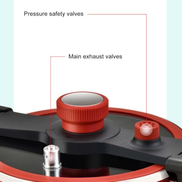 Fine Iron Pressure Cooker, Efficient Fast Cooking, Multifunctional Design, Scientific, 7 Liters Capacity, Suitable for Induction, Gas Stove, Electric Stove, Ceramic Stove - Image 5