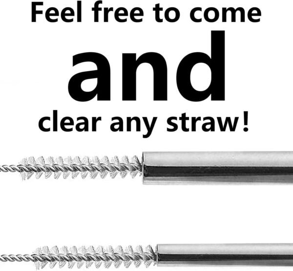 Rotema Straw Cleaning Brush, Everyday Household Straw Cleaner, Stainless Steel Straw Brush, Extra Long Straw Cleaning Brush, Straw Brush for Cleaning Straws(Pack of 10, 12inch) - Image 3