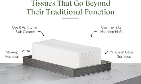 100 Disposable Linen Feel Guest Towels - Paper Hand Towels for Bathroom - Cloth Like White Paper Towel - Cocktail Hand Napkins - Highly Absorbent, Soft Fancy Guest Hand Towels 12" X 17" (Pack Of 100) - Image 6