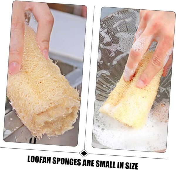 4pcs Loofah Cleaning Brush Body Shower Loofah Shower Loofah Sponge Loofah Body Scrubber Cleaning Sponge Bath Loofah Sponge Body Scrubber Exfoliator Dish Washing Sponge Sponges - Image 5