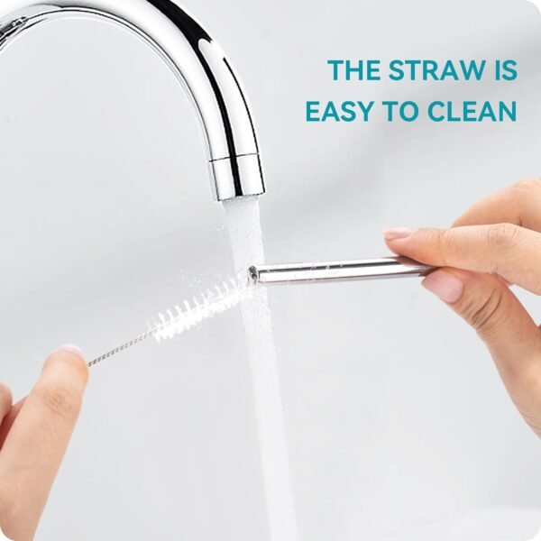 20 oz Straight Metal Straws with Silicone Tip for 20 oz Tumbler, Stainless Steel Reusable Drinking Metal Straw for YETI, STANLEY, US Acrylio, BJPKPK, Simple Modern and so on - Image 6