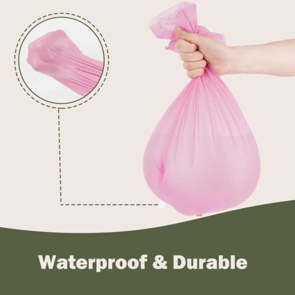 5 Gallon Compostable Trash Bags Compost Food Scrap Waste Bags with US BPI ASTM D6400 and Europe OK Compost Home Certified Green Christmas Gift 50 Couts - Image 6
