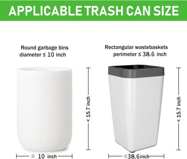 Compost Bags, 5 Gallon, 20Liter, Extra Thick 0.78 Mils, Biodegradable Food scrap waste bags with US BPI ASTM D6400 and Europe OK Compost Home Certified - Image 2