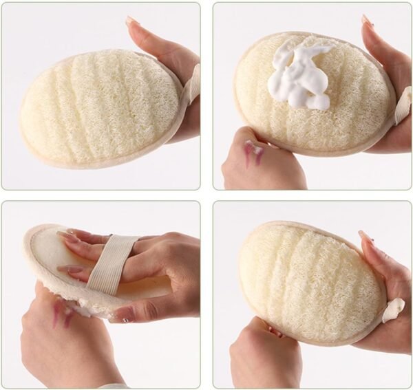 Natural Loofah Sponge Exfoliating Body Scrubber, Made with Eco-Friendly and Biodegradable Shower Luffa Sponge, Loofah for Women and Men, for Face and Body That Gets You Clean (2 Pack) - Image 6