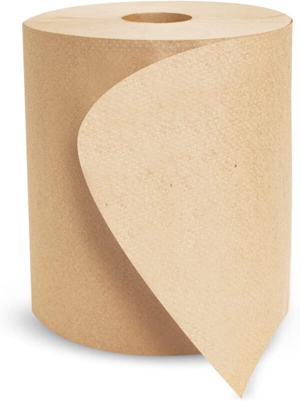 Morsoft by Morcon Paper R6800 Universal Hardwound Roll Towels, 100% Recycled Fibers, 6 Rolls X 800 ft Brown Paper Towels - Image 3