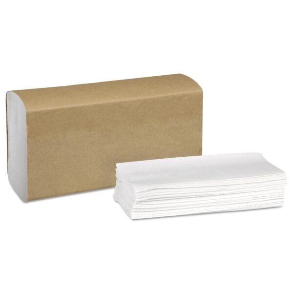 Tork Multifold Hand Towel White H2, Universal, 100% Recycled Fibers, 16 x 250 Towels, MB540A - Image 2