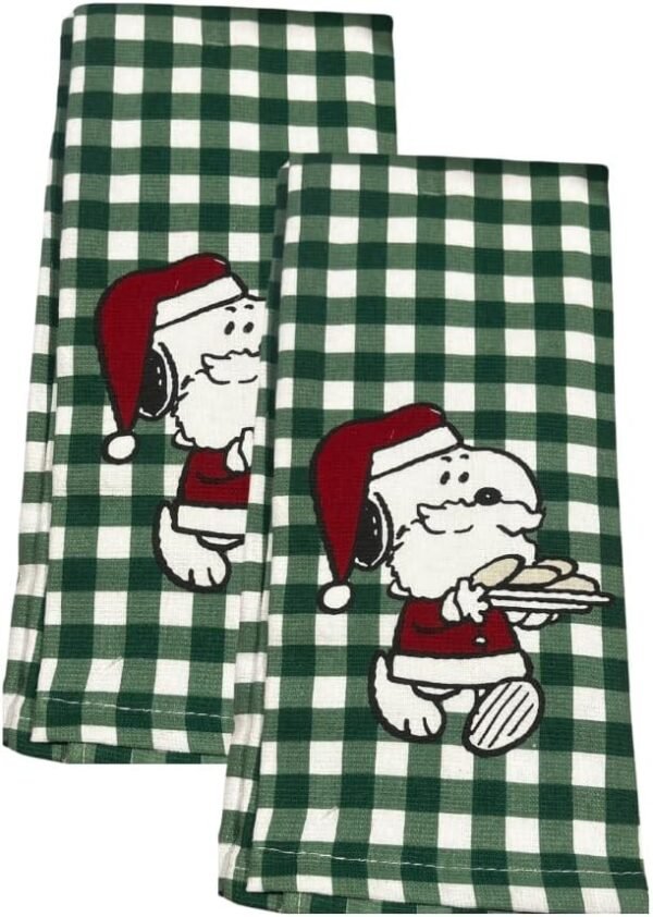 Playful and Festive 100% Cotton Kitchen, 2pk, Towel Soft & Absorbent Decorative Kitchen Towels Perfect for Drying Dishes & Hands-Machine Washable, 16 x 26 inches