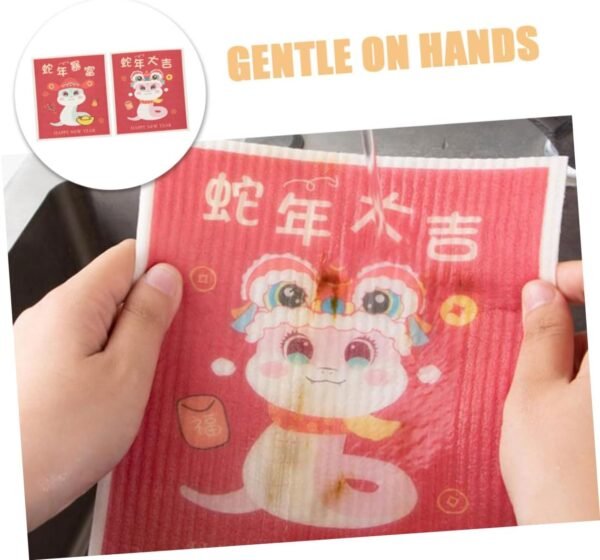 2pcs Super Absorbent Dish Cloths for Kitchen Cleaning Washing Dishes and Wiping Surfaces Multi-Purpose Cleaning Rags Dish Towels - Image 8