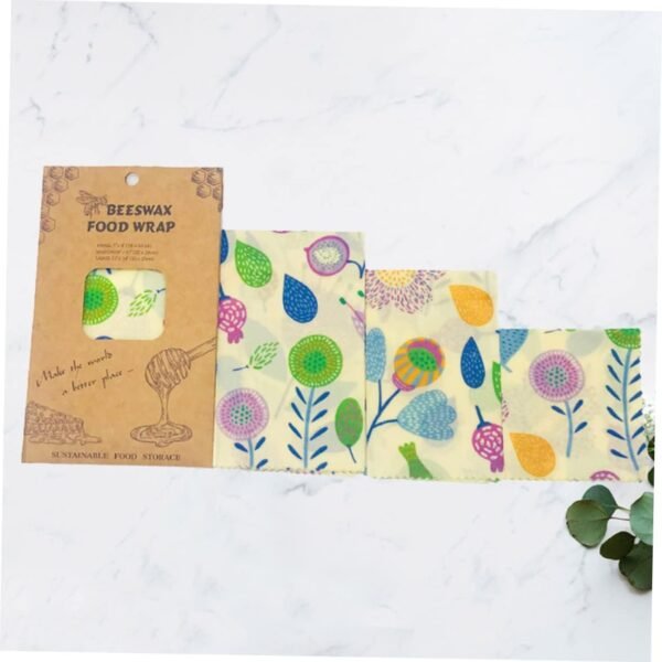 Didiseaon 9 pcs beeswax wrap food wrapper reusable food wrap food storage wrap Food Wraps Beewax Wraps Food Preservation Cloths sandwich - Image 8
