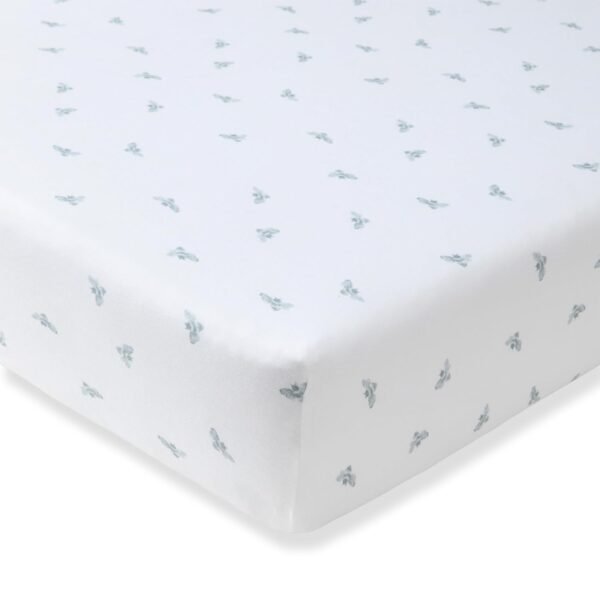 Burts Bees Baby Solid Fitted Crib Sheet Organic Cotton BEESNUG - Fits Unisex Standard Bed and Toddler Mattress, Infant Essentials, 28 x 52 x 5.5 Inch