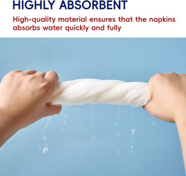 480 Count Disposable Hand Towels, Linen Feel Bathroom Hand Napkins, Soft And Absorbent Paper Napkin for Guest, Disposable Dinner Napkins for Kitchen, Parties, Weddings - Image 5