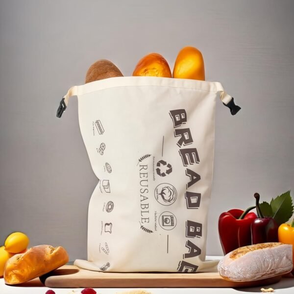 Homemade Sourdough Bread Bags: Reusable, Eco-Friendly Beeswax Bread Storage Containers for Fresh Loaves 2-Pack - Image 5