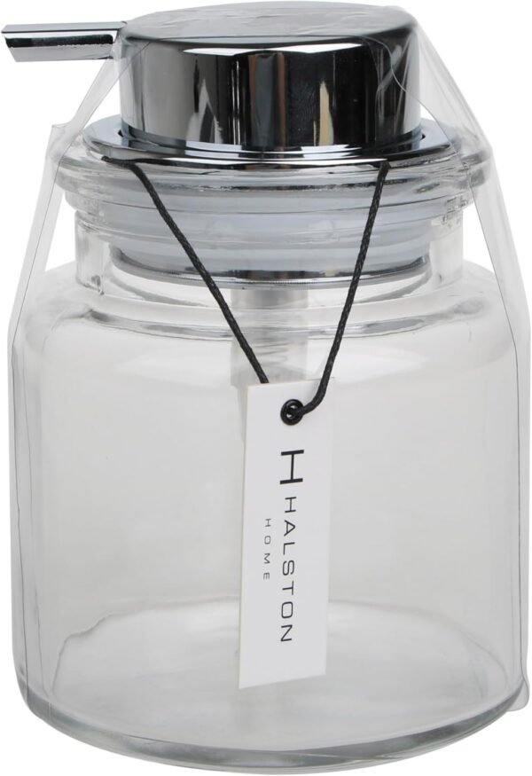 Glass Soap Dispenser for Kitchen, Rustproof Pump, Refillable Liquid Dispenser, Elegant Bathroom or Kitchen Countertop Organizer, Clear - Image 4
