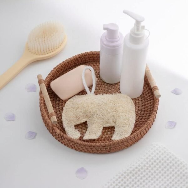Thai Elephant Shaped Fancy Luffa,Natural Loofah Sponge Exfoliating Body Scrubber, Loofah Shower Pad, Eco-Friendly and Biodegradable,Bath and Spa for Men Women (2 Pack) - Image 7
