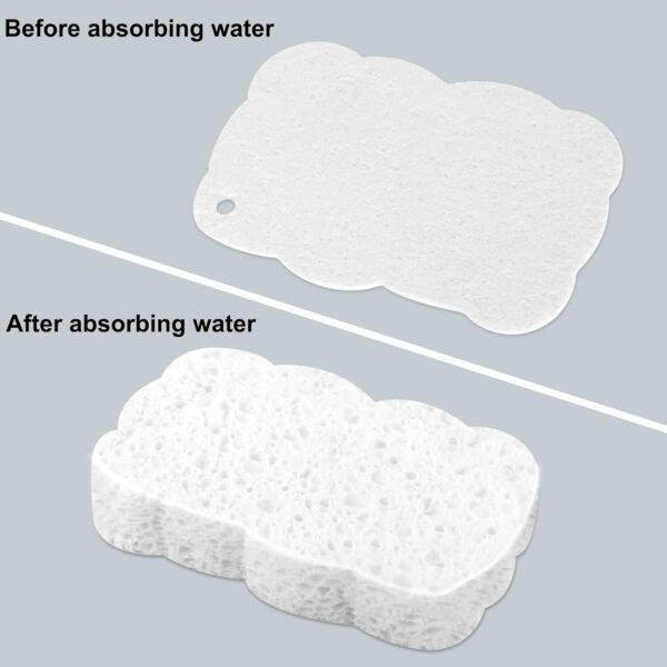 12pcs Premium Heavy-Duty Household Cleaning Sponges Scratch-Free, Multi-Purpose Dish Scrub Sponges Reusable for Home Kitchen Cookware Bathroom, Safe Healthy Scrubbing Sponges Durable - Image 5