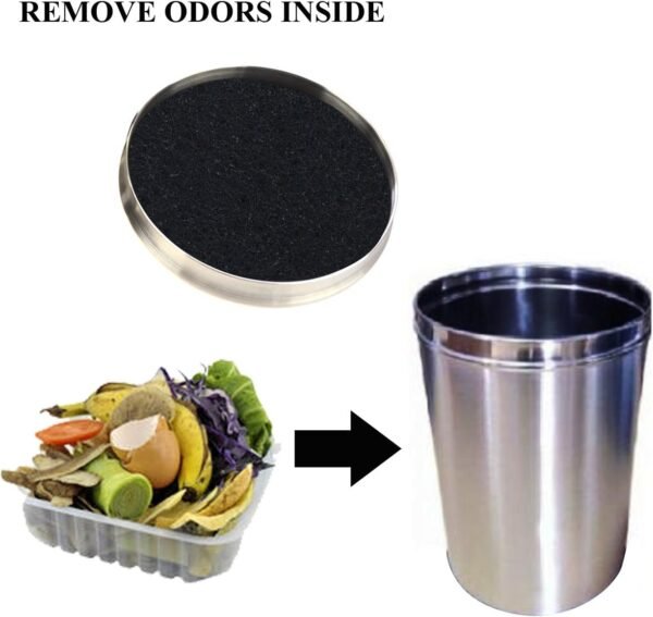 7.25inch Kitchen Compost Bin Charcoal Filter Replacements, Compost Pail Replacement Carbon Filters 7.25 inch, Round - Image 7