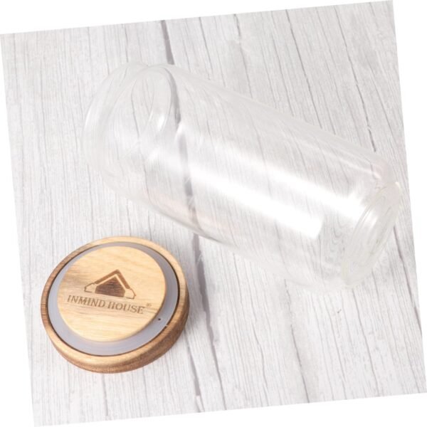 MAGICLULU Candy Jar Cookie Ball Mason Jar Lids Bar Bread Food Storage Containers with Lids Label Airtight Bell Jar Condiment Food Storage Jar Snack Container Mason Jars with Lids - Image 6