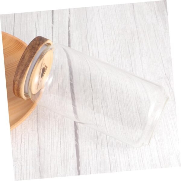 MAGICLULU Candy Jar Cookie Ball Mason Jar Lids Bar Bread Food Storage Containers with Lids Label Airtight Bell Jar Condiment Food Storage Jar Snack Container Mason Jars with Lids - Image 4