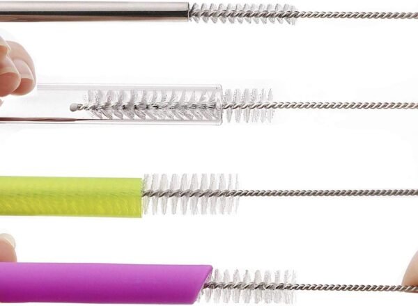 Long Straw Brush, Nylon Pipe Tube Cleaner 8-ihch 10 Different Diameters Set of 10 - Image 4