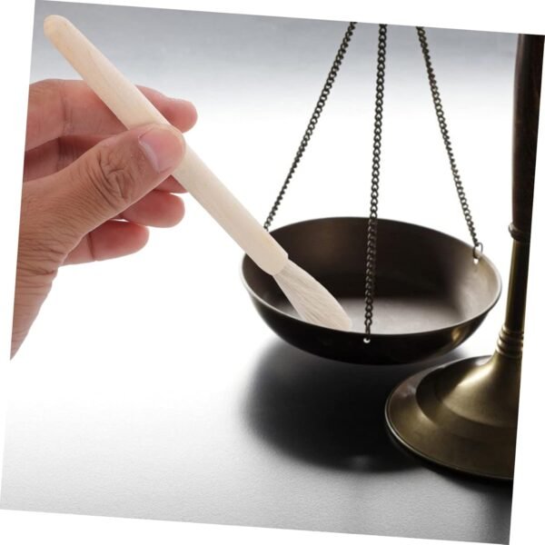 15 Pcs Laboratory Brush Electric Vinegar Balance Cleaning Brush Flat Cleaners Coffee Machine with Grinder Natural Bristles Micro Brushes Gutter Portafilter Duster Wooden - Image 7