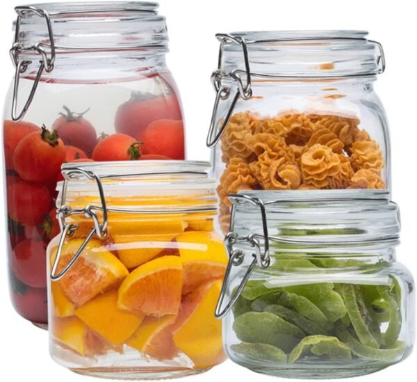 Square Glass Containers Lip Gloss Containers Kitchen Storage Jars Storage Jars Container Food Storage Container Coffee Bean Storage Can Clear Container Candy Containers Seal Pot