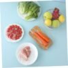 3sets Disposable Elastic Dish Covers Translucent Food Bowl Covers Elastic Food Covers Clear Reusable Dish Covers Elastic Bowl Covers Clear Bathing Caps Plastic 200pcs*3 - Image 7