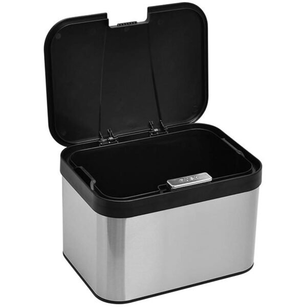 Compost Bin for Kitchen Countertop, Compost Bucket Indoor Kitchen Sealed, Food Waste Caddy, 1.13 Gallon Kitchen Compost Container with Lid, Compact and Easy Clean, Black Matte - Image 5