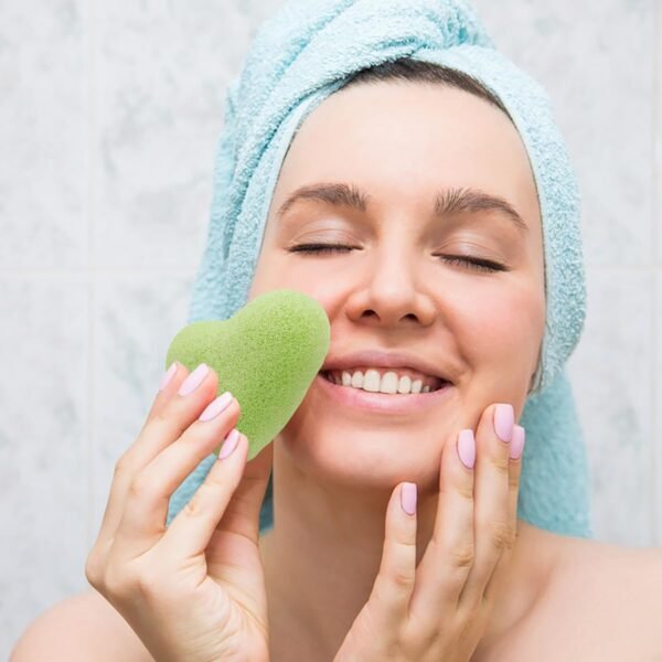 6 pcs Konjac Sponge, DaKuan Cordate Facial Sponges, Polychrome Face Sponges for Cleansing, Natural, Colorful, Gentle Exfoliation for Radiant Skin - Image 8