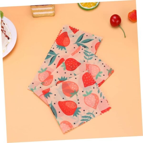3pcs Household Beewax Food Wraps Beeswax Preservation Cloth Soda Can Lids Vintage Mailbox Cotton Food Wraps Packing Paper Beewax Wraps Picture - Image 8